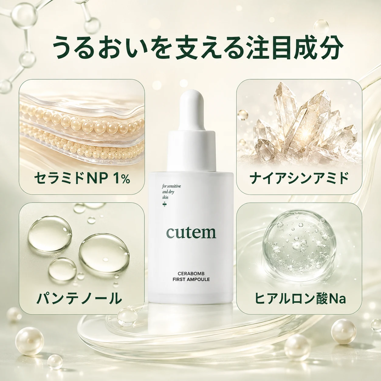 cutem Cerabomb First Ampoule 50ml - 画像 (6)
